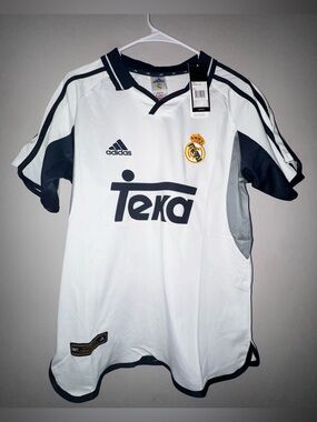 NWT Adidas Real Madrid 1999 2000 Home Jersey Sz S Men's Authentic Vintage Soccer